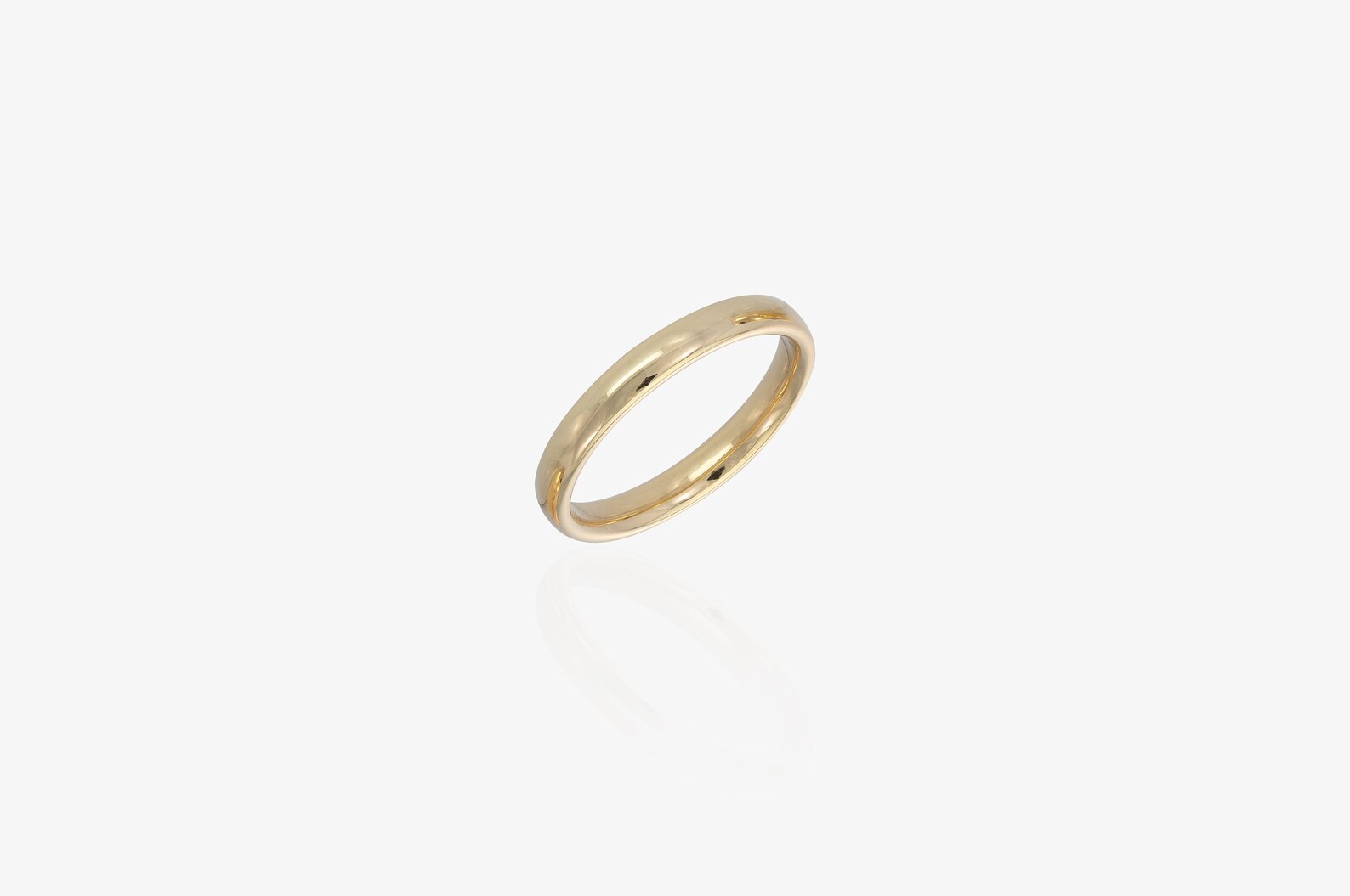 3.4MM Plain Band Wedding Ring, Unique Wedding Band for Men, Minimalist Ring, Comfort Fit Plain Wedding Band